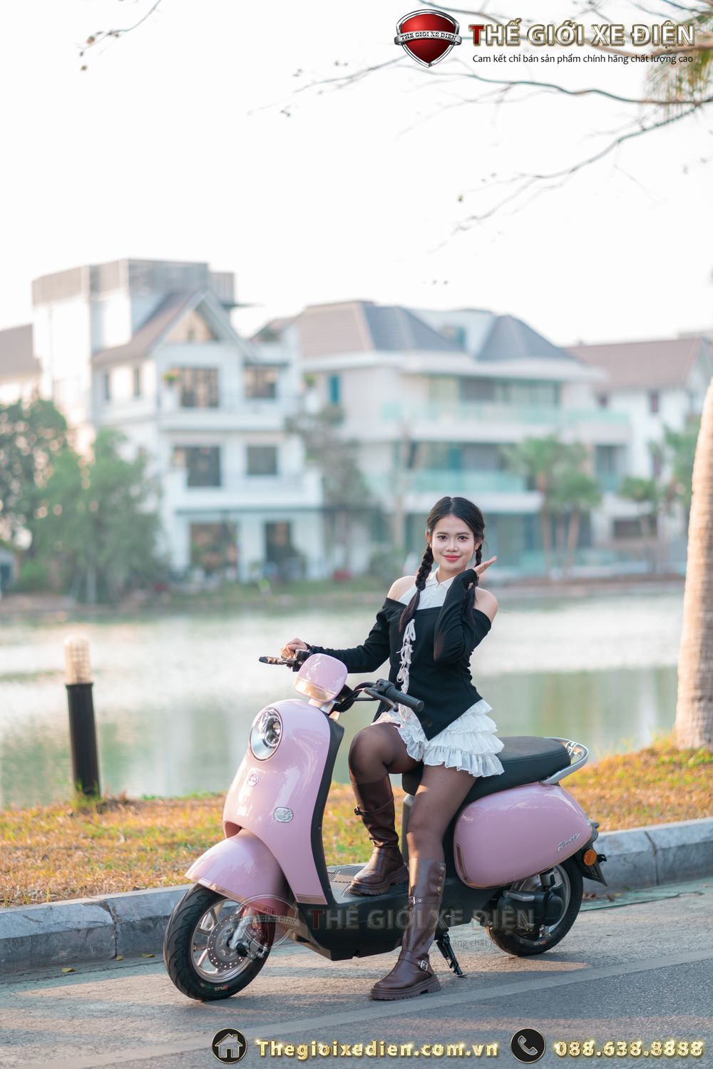Xe đạp điện cho học sinh lớp 6 nữ